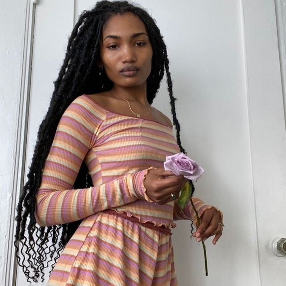 Urban Outfitters Tops - NWT UO Out From Under Winnona Striped Cropped Top